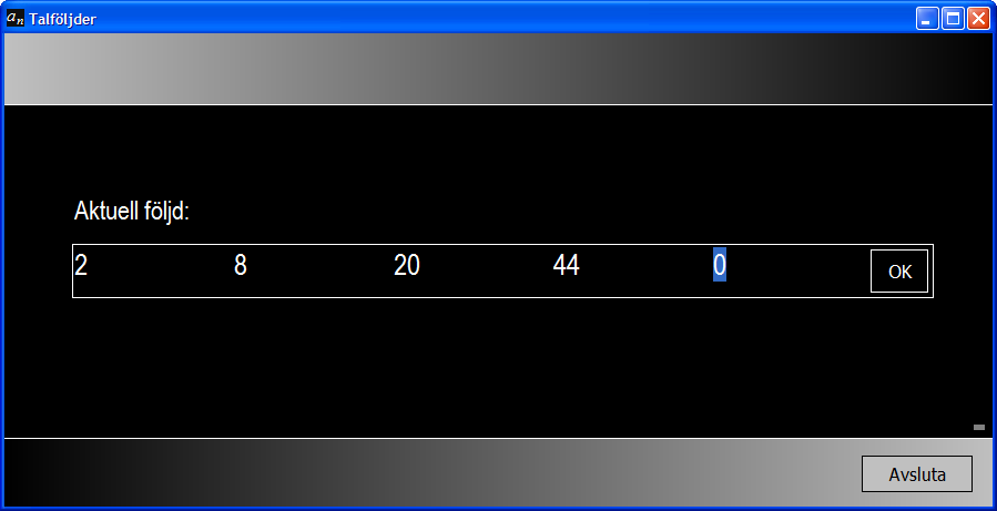 Matematiska talföljder